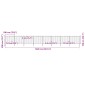 vidaXL Κάγκελα Περίφραξης με Λόγχες Μαύρα 13,6 x 1,5 μ. από Χάλυβα
