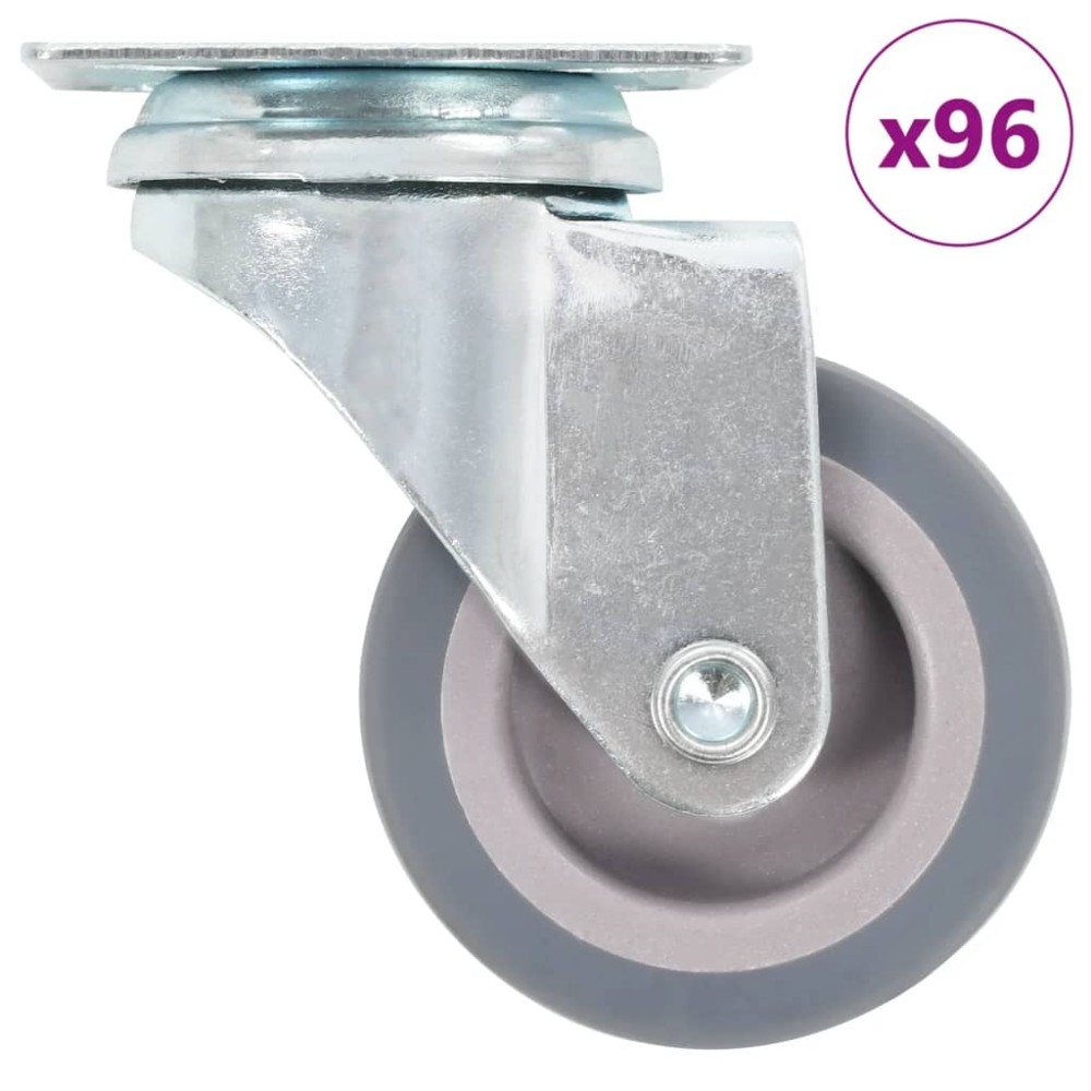 vidaXL Ρόδες Περιστρεφόμενες 96 τεμ. 50 χιλ.
