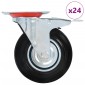 vidaXL Ρόδες Περιστρεφόμενες 24 τεμ. 125 χιλ.