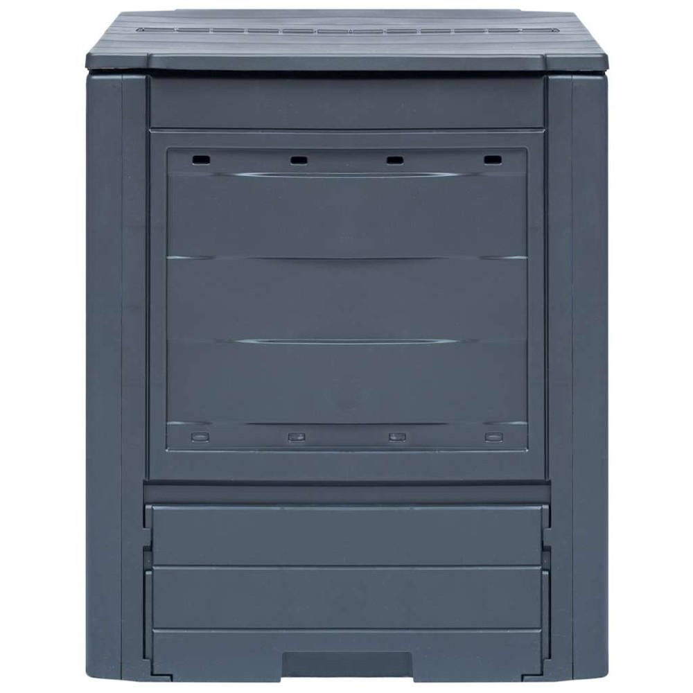 vidaXL Κομποστοποιητές Κήπου 2 τεμ. Γκρι 60 x 60 x 73 εκ. 520 Λίτρα