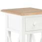 vidaXL Τραπεζάκι Βοηθητικό Λευκό 27 x 27 x 65,5 εκ. Ξύλινο