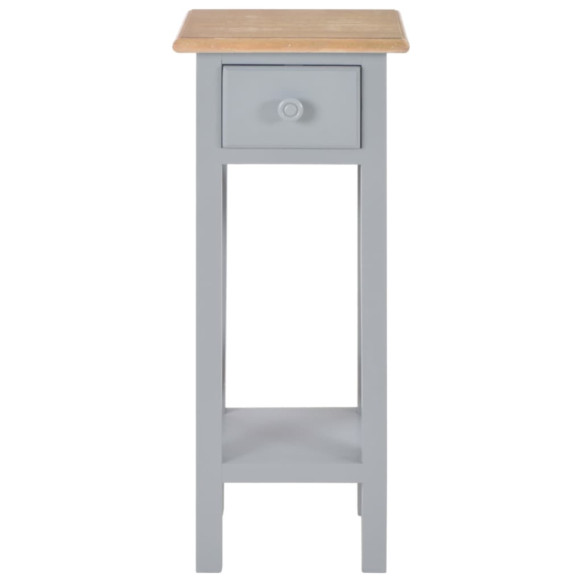 vidaXL Τραπεζάκι Βοηθητικό Γκρι 27 x 27 x 65,5 εκ. Ξύλινο
