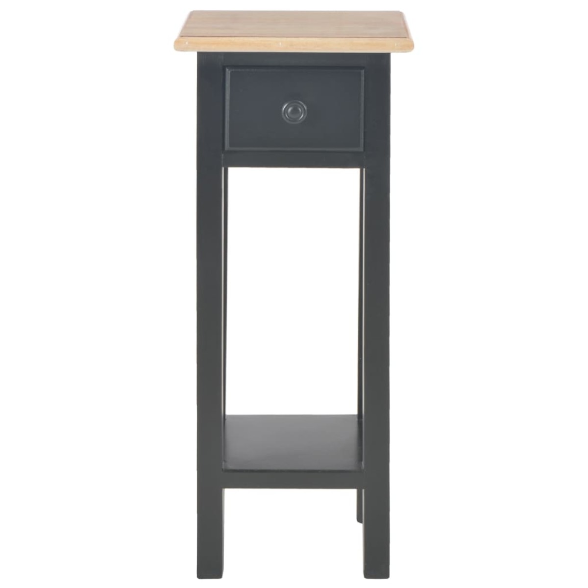 vidaXL Τραπεζάκι Βοηθητικό Μαύρο 27 x 27 x 65,5 εκ. Ξύλινο
