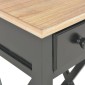 vidaXL Τραπεζάκι Βοηθητικό Μαύρο 27 x 27 x 65,5 εκ. Ξύλινο