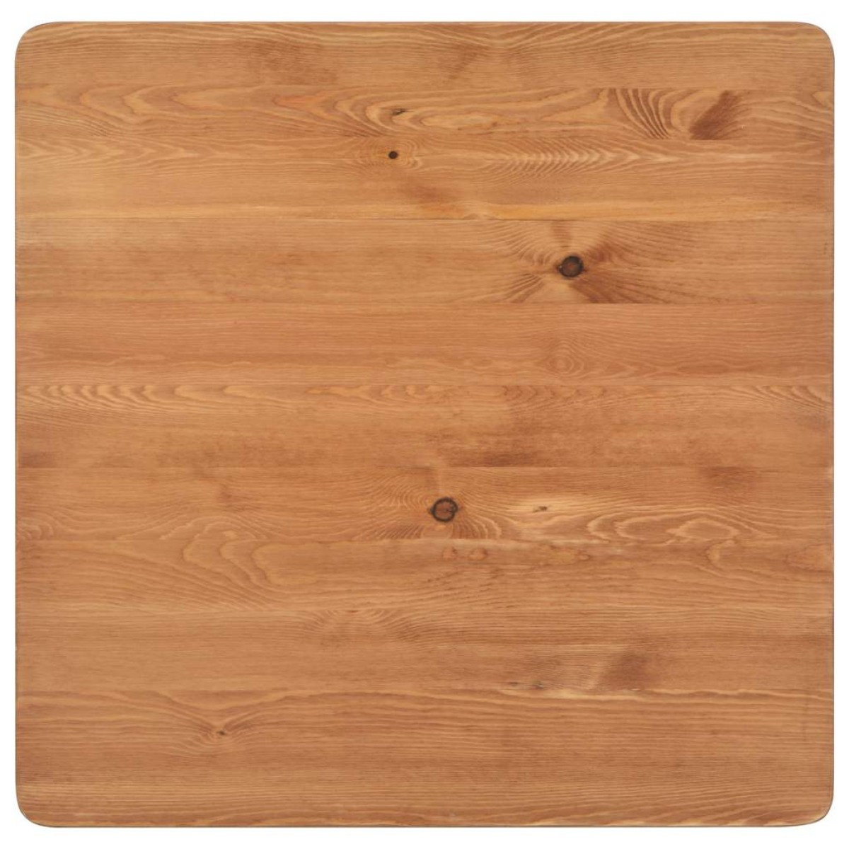 vidaXL Τραπέζι Μπαρ μαύρος 60x60x108 εκ. από Μασίφ Ξύλο Πεύκου/Ατσάλι