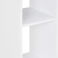 vidaXL Τραπέζι Μπαρ Λευκό / Γκρι Ανθρακί 60 x 60 x 110 εκ.