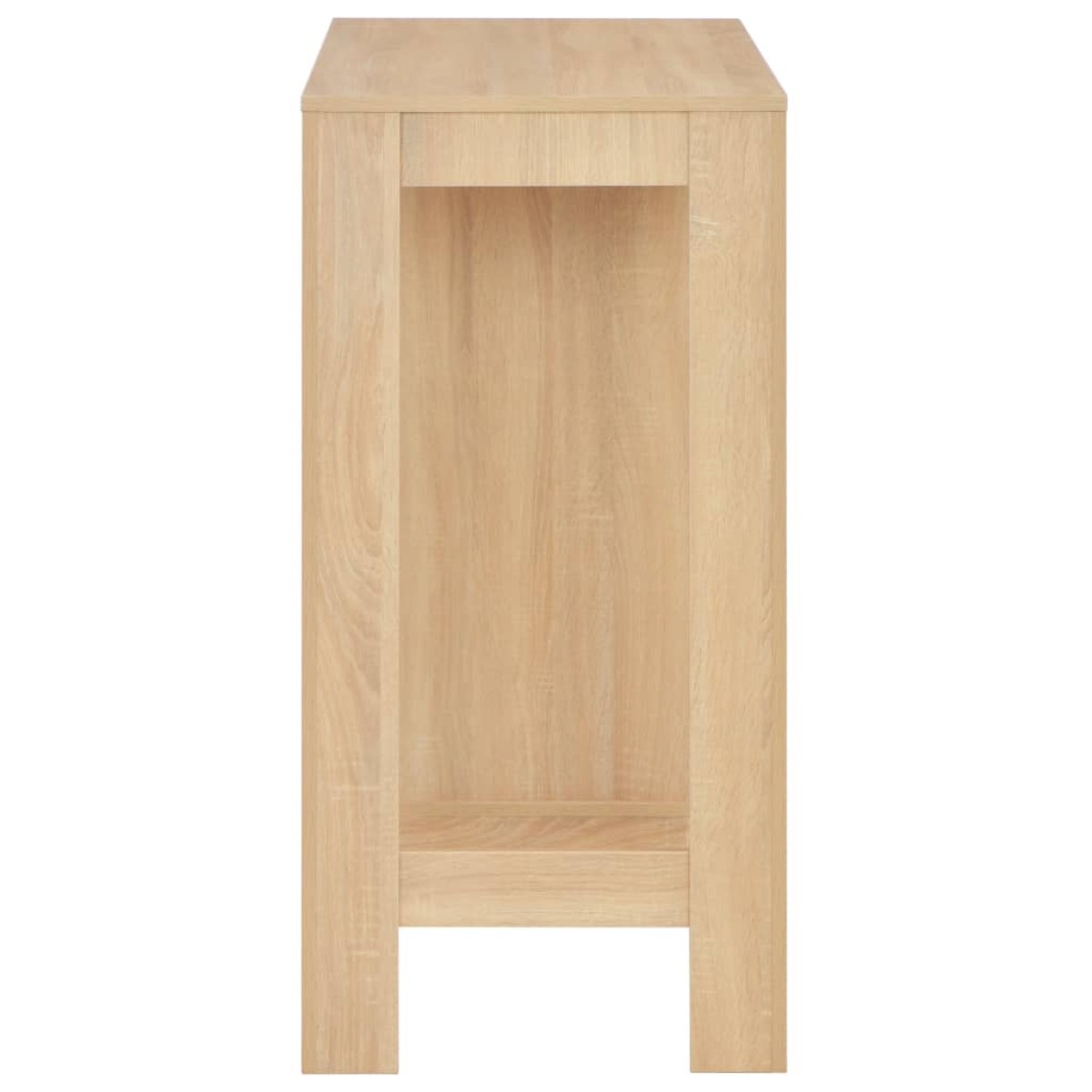 vidaXL Τραπέζι Μπαρ με Ράφια Χρώμα Δρυός 110 x 50 x 103 εκ.