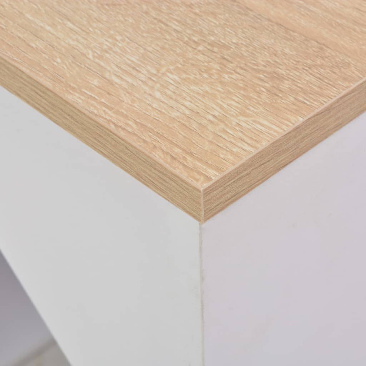 vidaXL Τραπέζι Μπαρ με Ραφιέρα Λευκό 115 x 59 x 200 εκ.