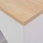 vidaXL Τραπέζι Μπαρ με Ραφιέρα Λευκό 115 x 59 x 200 εκ.