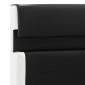 vidaXL Πλαίσιο Κρεβατιού με LED Μαύρο 180x200 εκ. από Συνθετικό Δέρμα