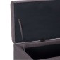 vidaXL Πάγκος με Αποθηκευτικό Χώρο Χρώμα Taupe 116 εκ. από Πολυεστέρα