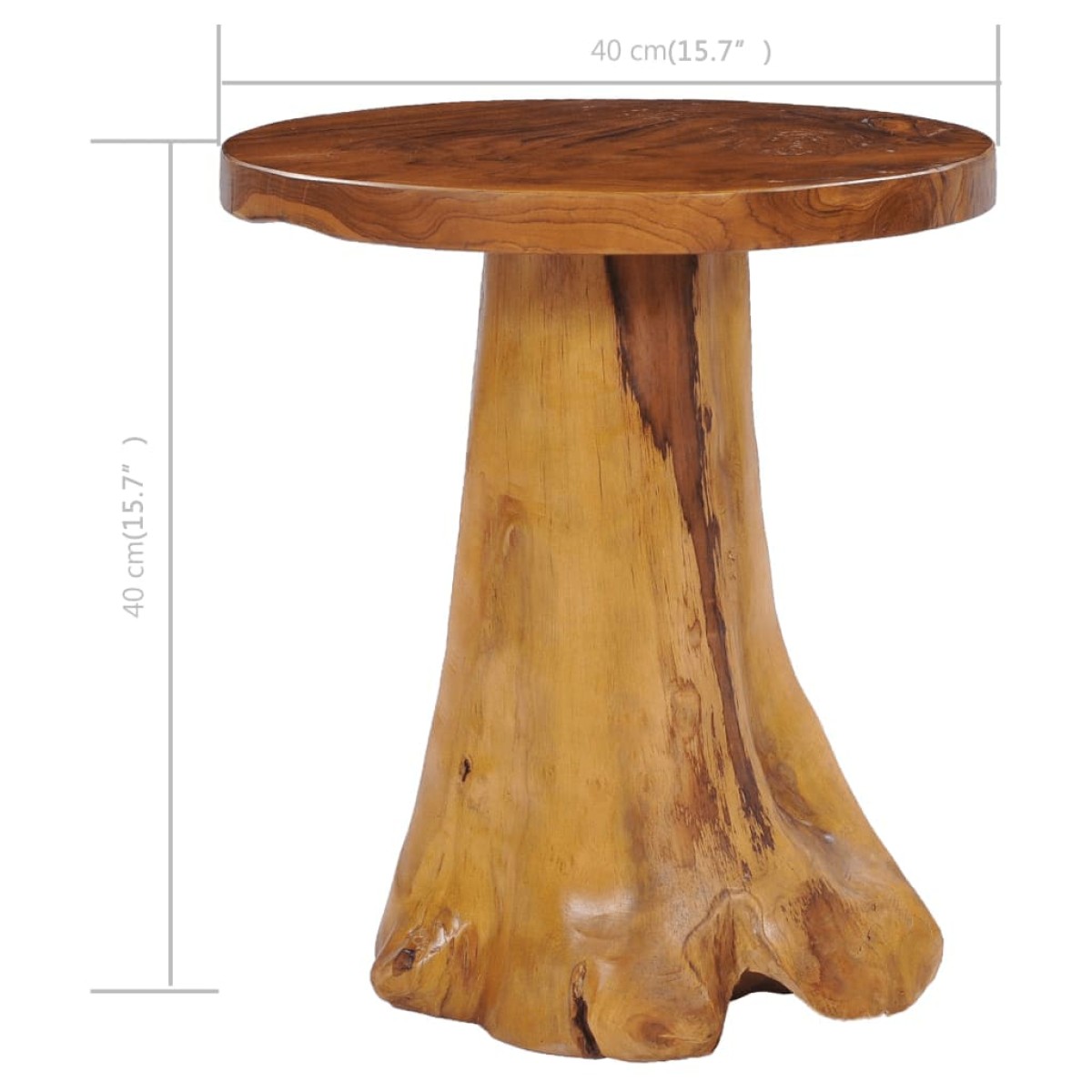 vidaXL Τραπεζάκι Σαλονιού 40 x 40 εκ. από Μασίφ Ξύλο Teak