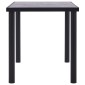 vidaXL Τραπεζαρία Μαύρο/Γκρι του Σκυροδέματος 140x70x75 εκ. από MDF