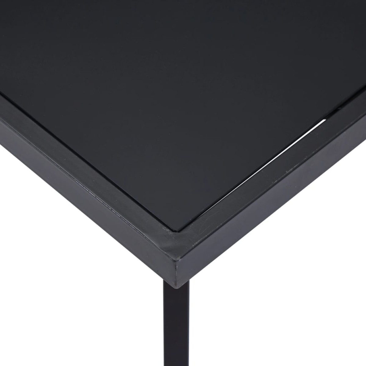 vidaXL Τραπεζαρία Μαύρη 160 x 80 x 75 εκ. από Ψημένο Γυαλί