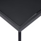 vidaXL Τραπεζαρία Μαύρη 160 x 80 x 75 εκ. από Ψημένο Γυαλί