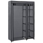 vidaXL Ντουλάπα Αναδιπλούμενη Γκρι 110 x 45 x 175 εκ. Υφασμάτινη