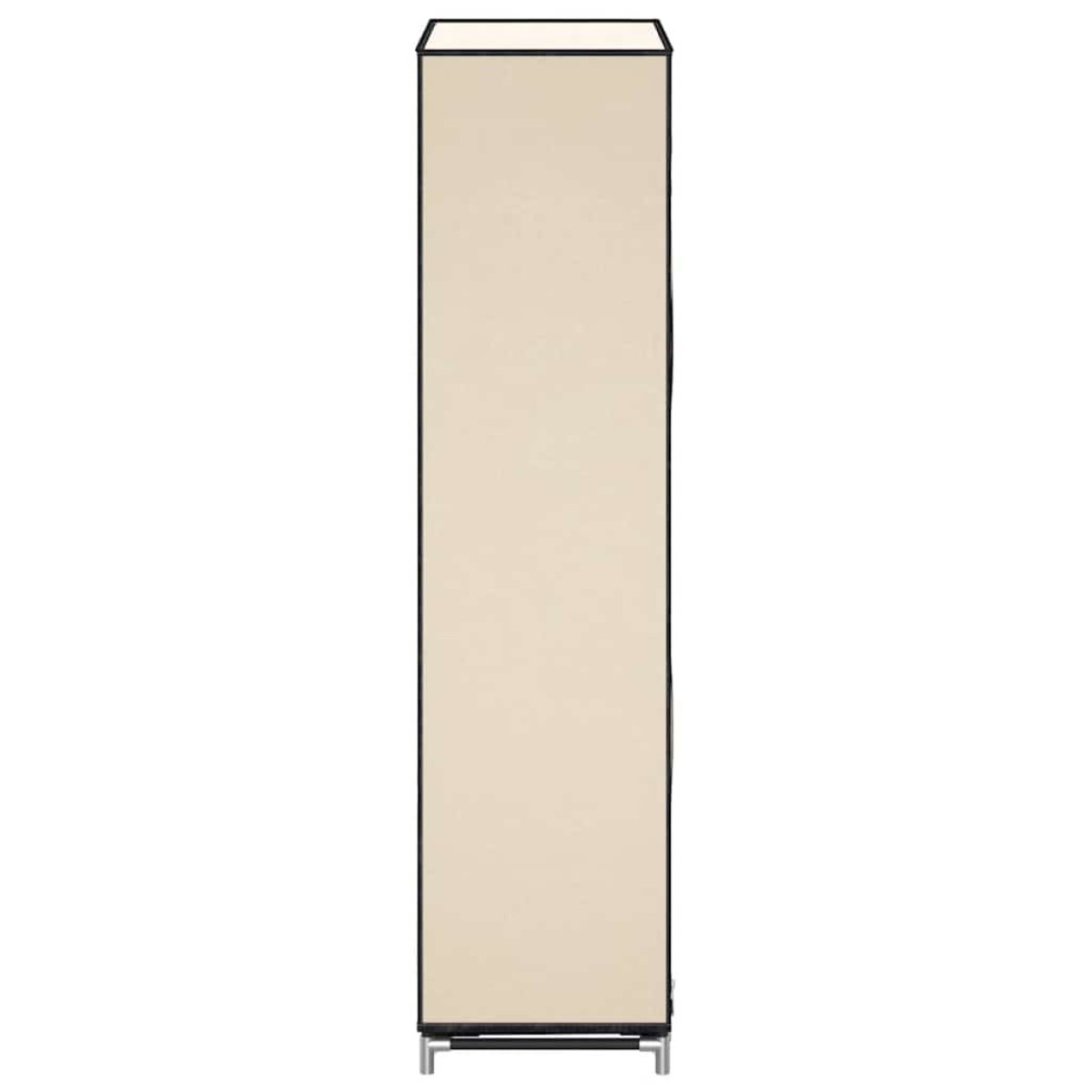 282429 vidaXL Shoe Cabinet with Cover Cream 58x28x106 cm Fabric
