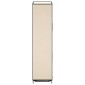 282429 vidaXL Shoe Cabinet with Cover Cream 58x28x106 cm Fabric