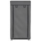 282430 vidaXL Shoe Cabinet with Cover Grey 58x28x106 cm Fabric