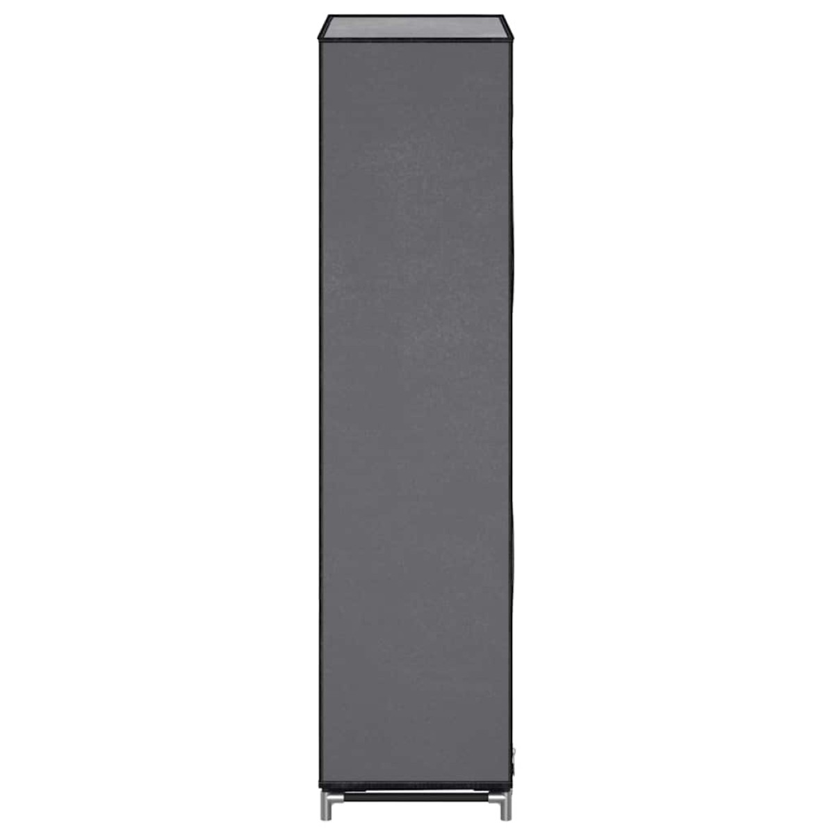 282430 vidaXL Shoe Cabinet with Cover Grey 58x28x106 cm Fabric