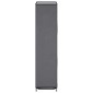 282430 vidaXL Shoe Cabinet with Cover Grey 58x28x106 cm Fabric