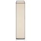 282433 vidaXL Shoe Cabinet with Cover Cream 115x28x110 cm Fabric