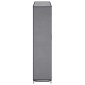 282434 vidaXL Shoe Cabinet with Cover Grey 115x28x110 cm Fabric