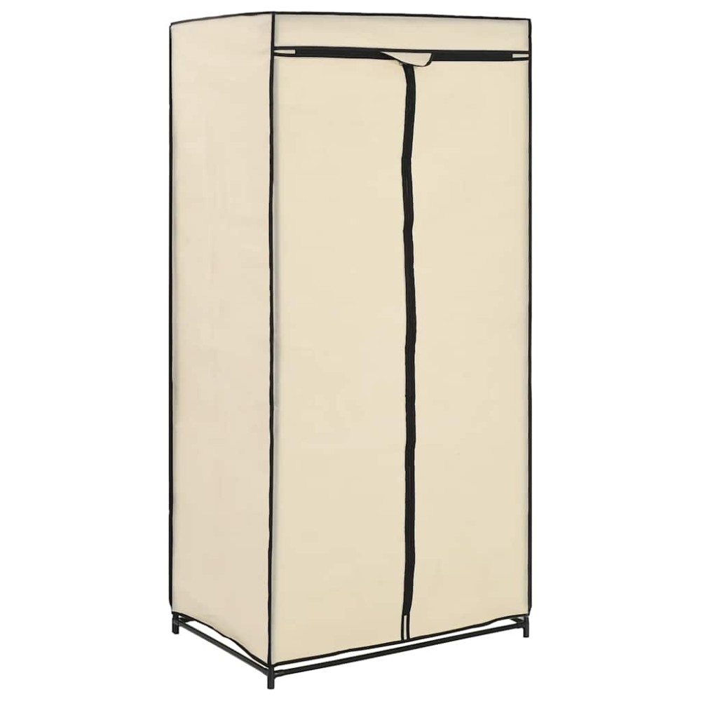 vidaXL Ντουλάπα Κρεμ 75x50x160 εκ.