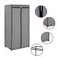 282440 vidaXL Wardrobe Grey 75x50x160 cm