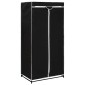 282441 vidaXL Wardrobes 2 pcs Black 75x50x160 cm