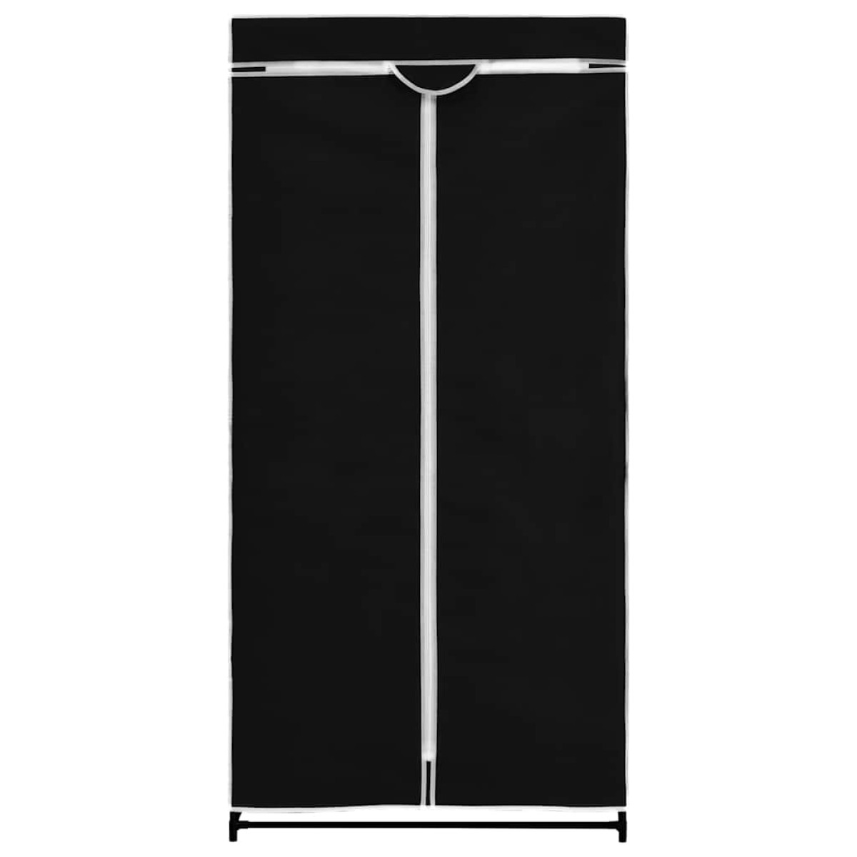 282441 vidaXL Wardrobes 2 pcs Black 75x50x160 cm