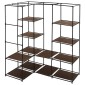 282450 vidaXL Corner Wardrobe Brown 130x87x169 cm