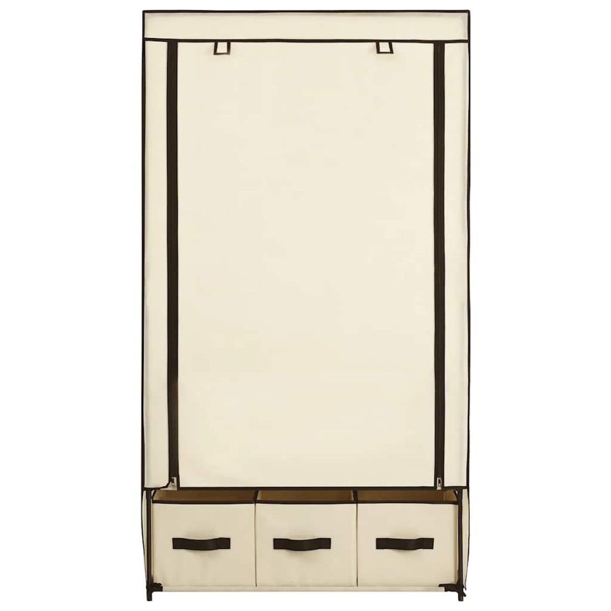 282459 vidaXL Wardrobe Cream 87x49x159 cm Fabric