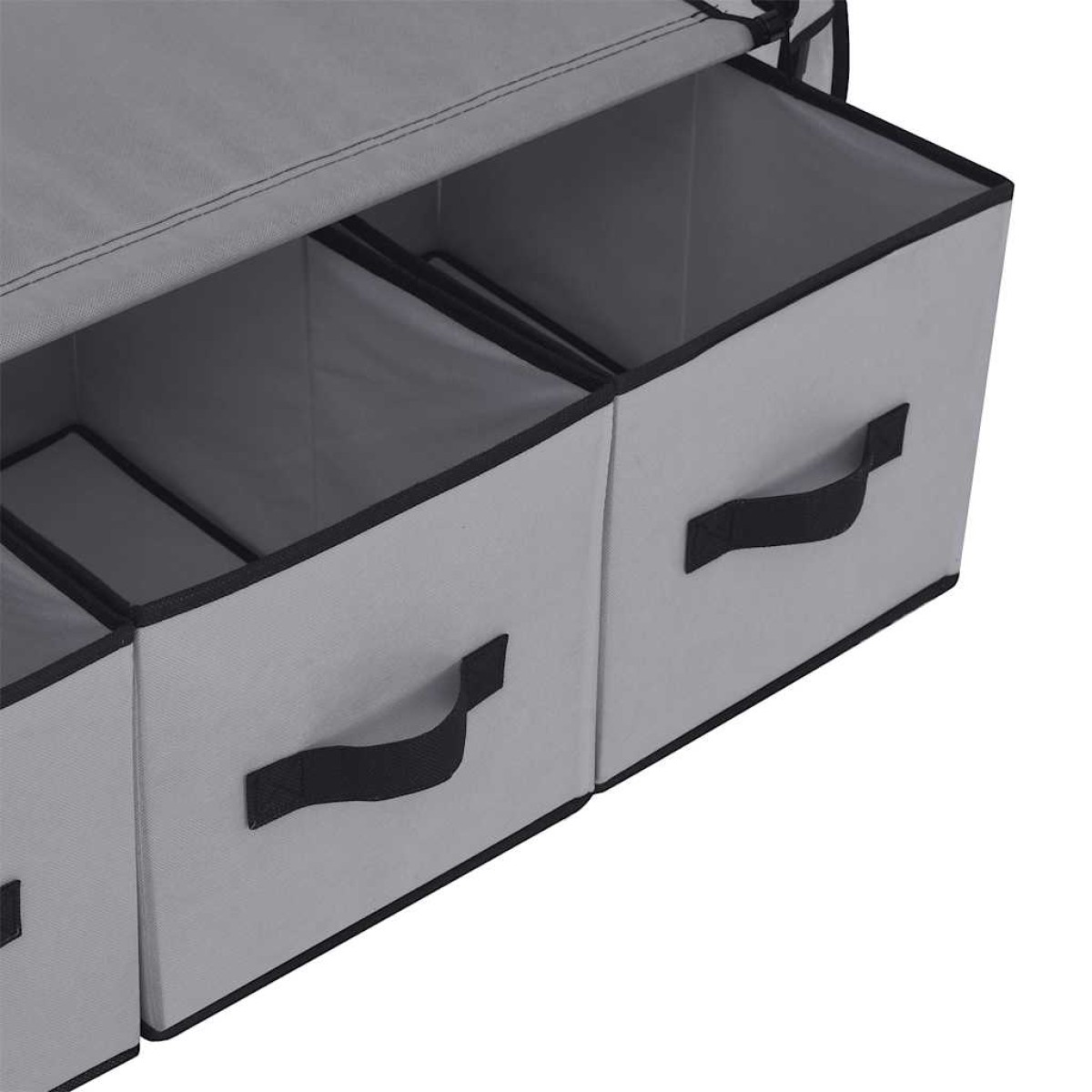 282460 vidaXL Wardrobe Grey 87x49x159 cm Fabric