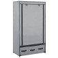 282460 vidaXL Wardrobe Grey 87x49x159 cm Fabric