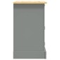 vidaXL Κομοδίνο Μεξικάνικο Στιλ Corona Γκρι 53 x 39 x 66εκ Ξύλο Πεύκου