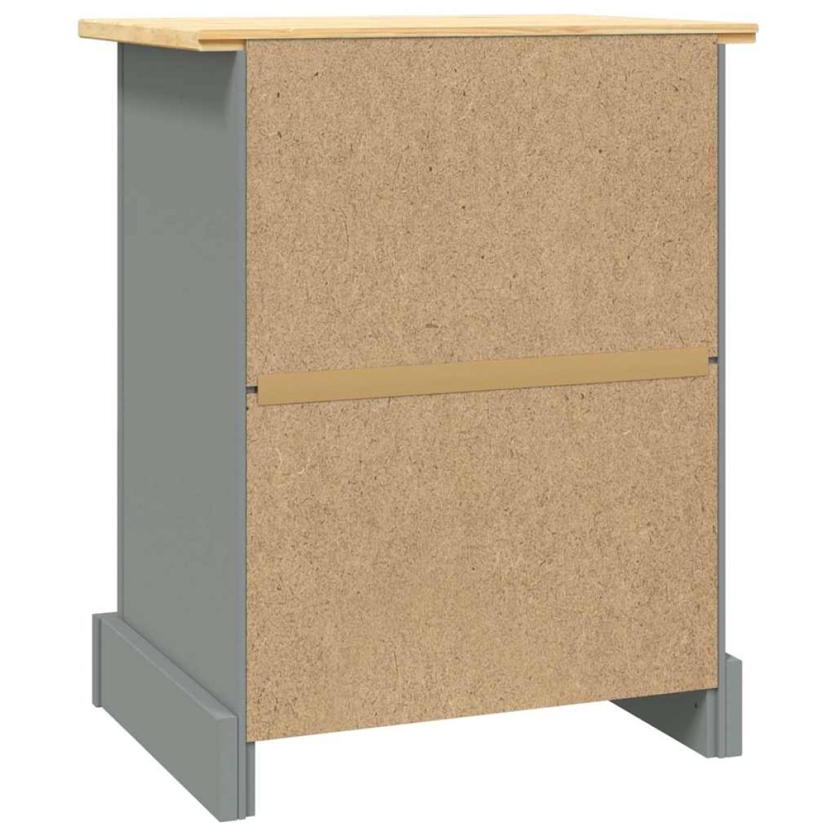 vidaXL Κομοδίνο Μεξικάνικο Στιλ Corona Γκρι 53 x 39 x 66εκ Ξύλο Πεύκου