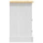 vidaXL Κομοδίνο Μεξικάνικο Στιλ Corona Λευκό 53x39x66 εκ. Ξύλο Πεύκου