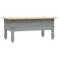 vidaXL Τραπέζι Σαλονιού Μεξικ. Στιλ Corona Γκρι 100x55x45 εκ. Πεύκο