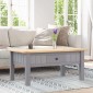 vidaXL Τραπεζάκι Σαλονιού Γκρι 100x60x45 εκ. Μασίφ Πεύκο Σειρά Panama