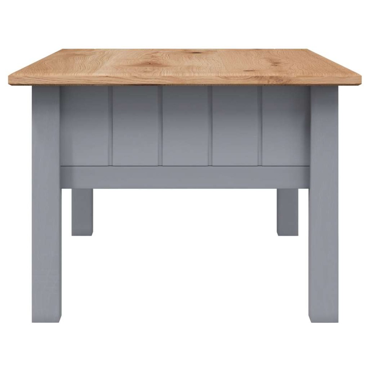 vidaXL Τραπεζάκι Σαλονιού Γκρι 100x60x45 εκ. Μασίφ Πεύκο Σειρά Panama
