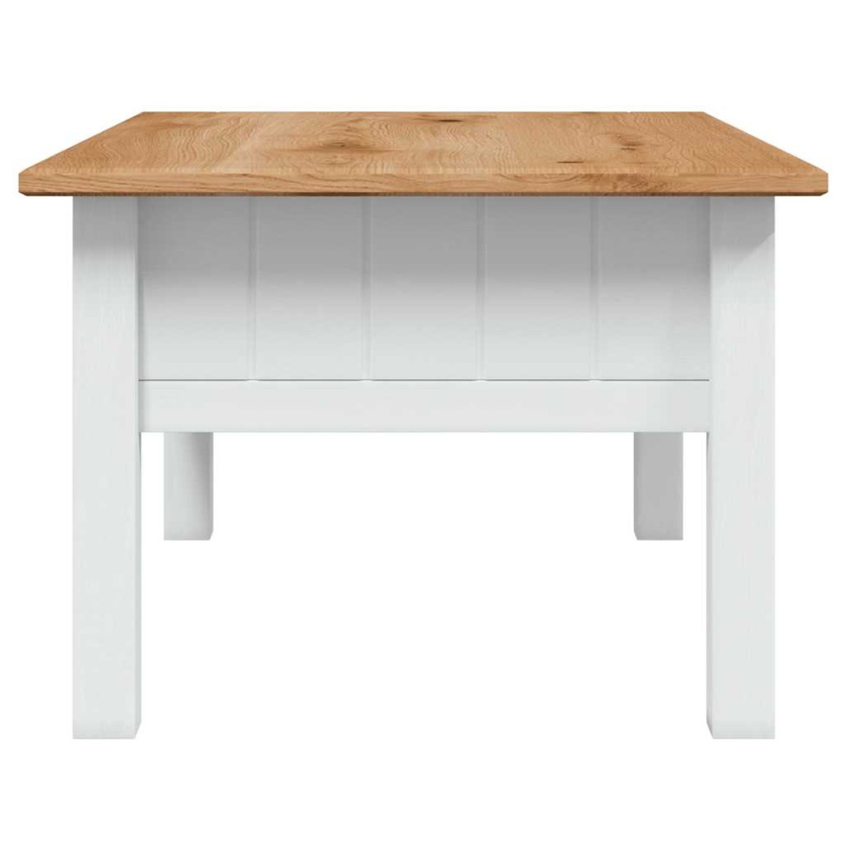 vidaXL Τραπεζάκι Σαλονιού Λευκό 100x60x45 εκ. Μασίφ Πεύκο Σειρά Panama