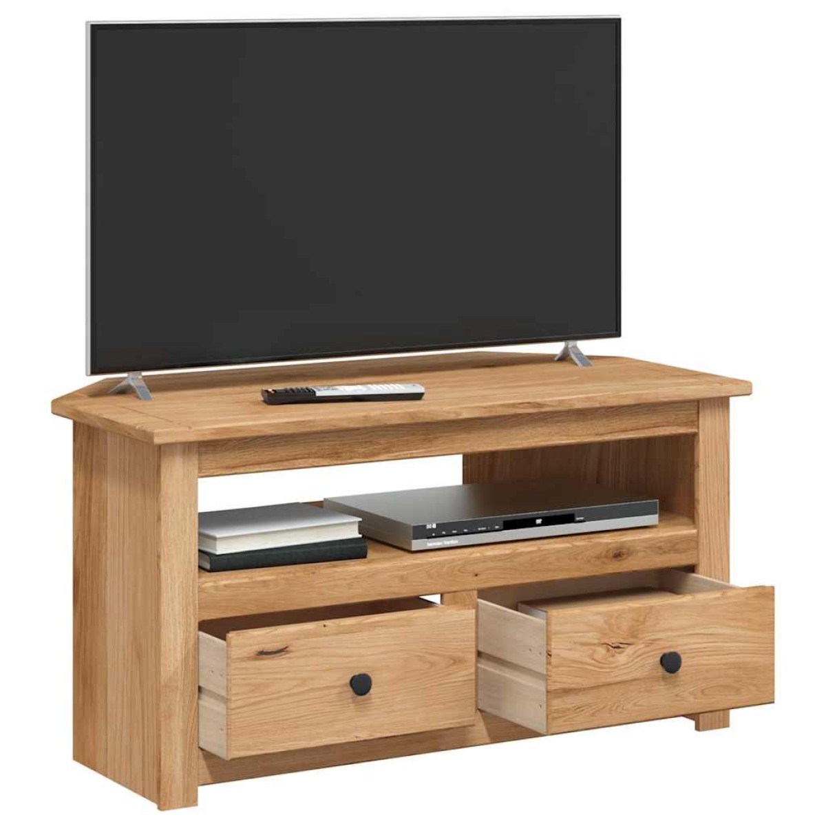 vidaXL Έπιπλο TV Γωνιακό 93x49x49 εκ. Μασίφ Ξύλο Πεύκου Σειρά Panama