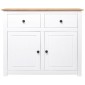 vidaXL Μπουφές Λευκός 93 x 40 x 80 εκ. από Ξύλο Πεύκου Σειρά Panama