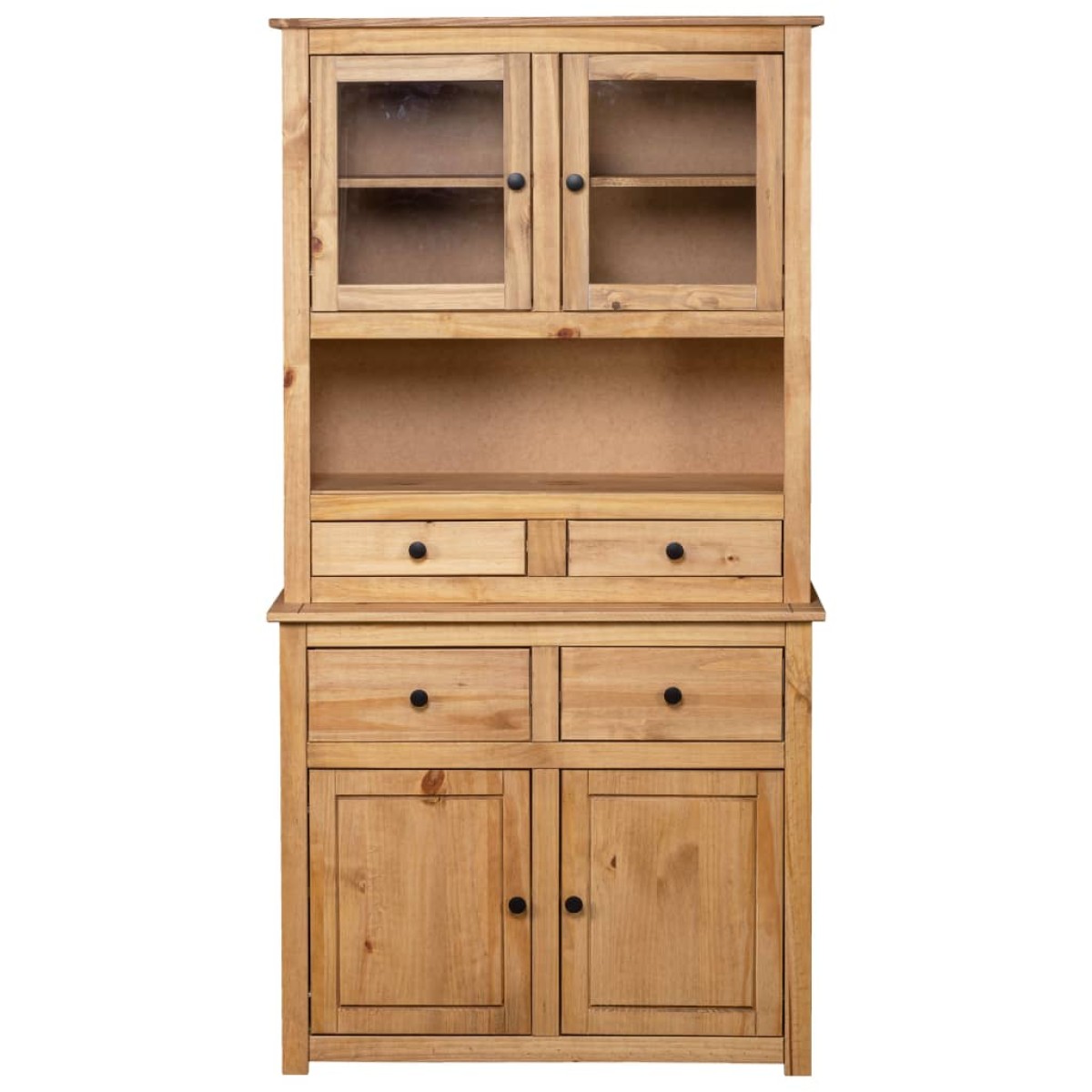 vidaXL Μπουφές 93 x 40,5 x 180 εκ. από Μασίφ Ξύλο Πεύκου Σειρά Panama
