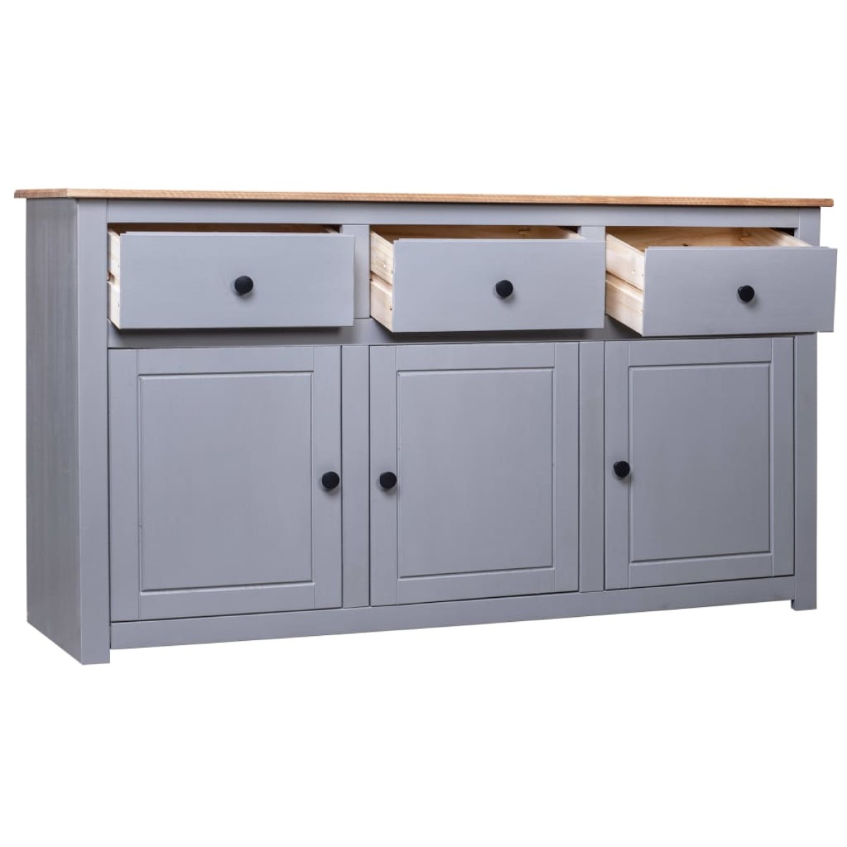 vidaXL Μπουφές 135 x 40 x 80 εκ. από Μασίφ Ξύλο Πεύκου Σειρά Panama