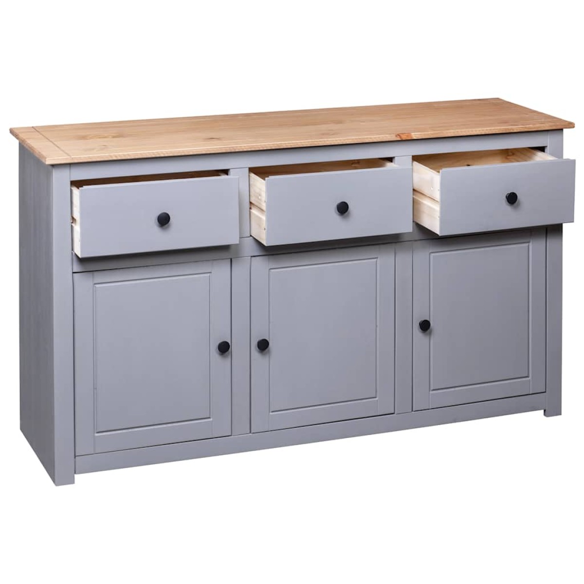 vidaXL Μπουφές 135 x 40 x 80 εκ. από Μασίφ Ξύλο Πεύκου Σειρά Panama