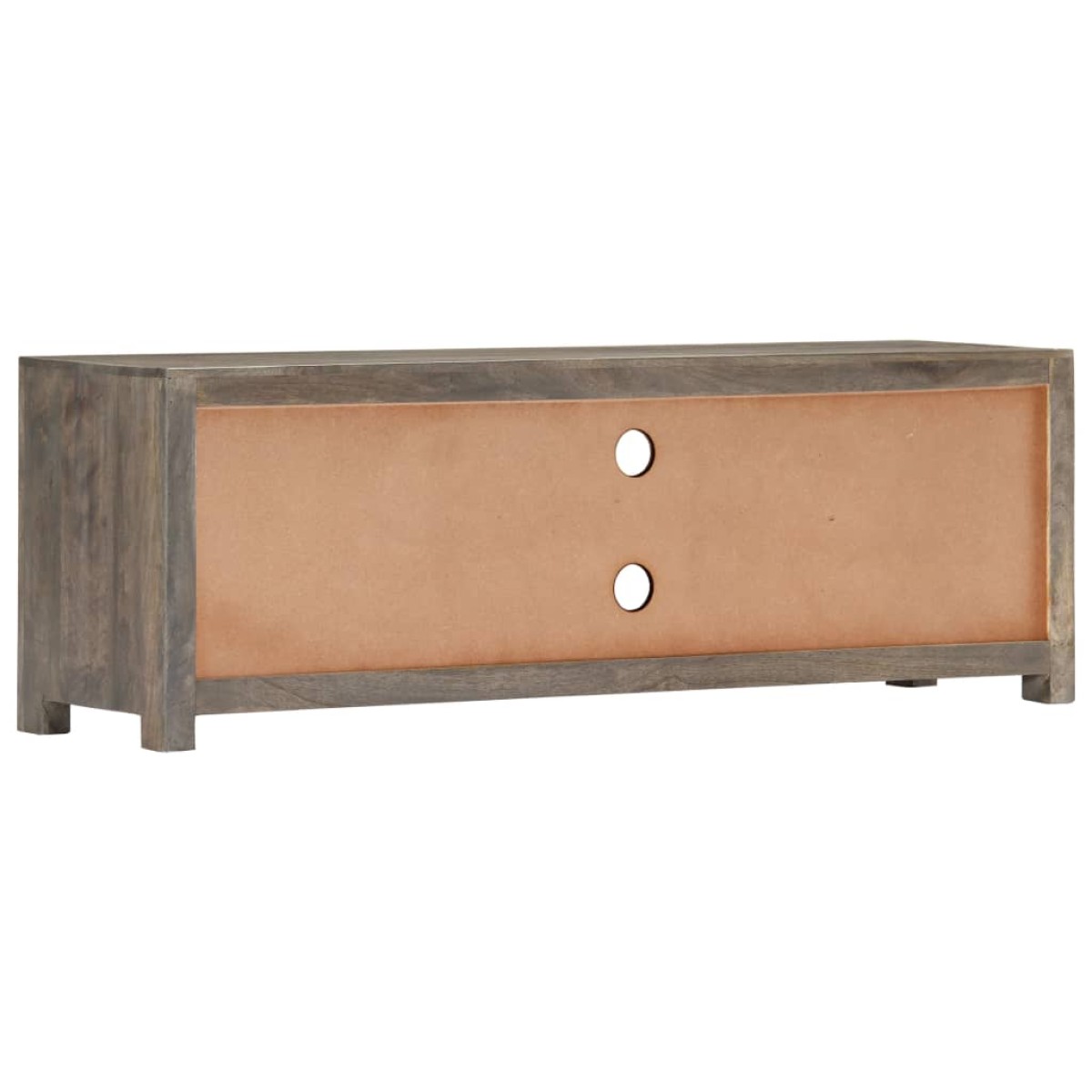vidaXL Έπιπλο Τηλεόρασης Γκρι 120x30x40 εκ. από Μασίφ Ξύλο Μάνγκο