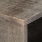 vidaXL Έπιπλο Τηλεόρασης Γκρι 130x30x46 εκ. Μασίφ Ακατέργ. Ξύλο Μάνγκο