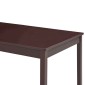 vidaXL Τραπεζαρία Σκούρο Καφέ 180 x 90 x 73 εκ. από Ξύλο Πεύκου